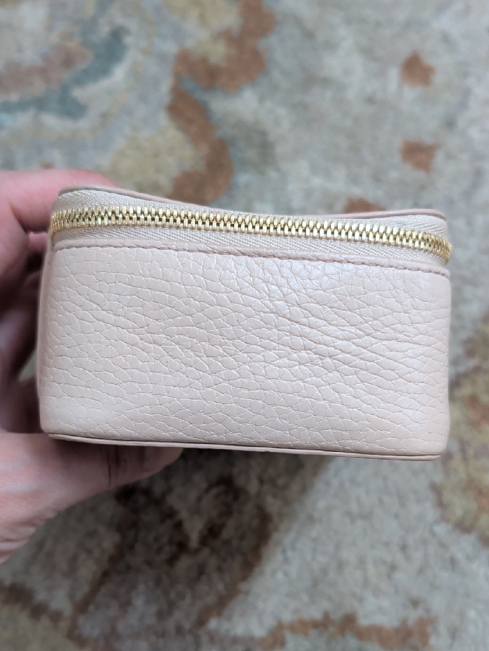 Cuyana Blush Pink Leather Travel Jewelry Case - Picture 4 of 10